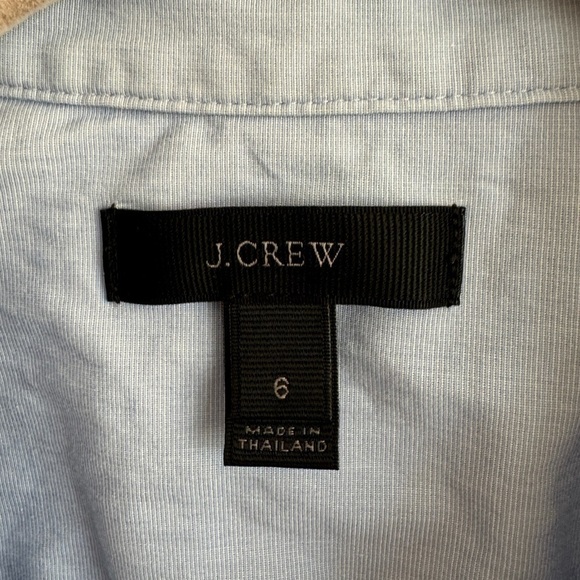 J.Crew Light Blue Button Down Top, Size 6 - Picture 4 of 5